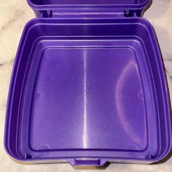 VINTAGE ELMO Lunch Box Plastic Whirley MadeInUSA Plastic 8x6x3" - Picture 9 of 9